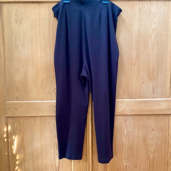 Wool Blend Knit Slacks Chocolate Brown PXL - Picture 2 of 4